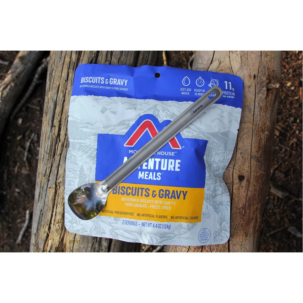 Long Titanium Spoon - Blue - Image 4