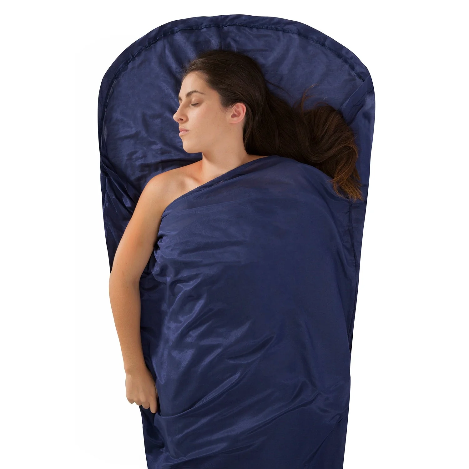 Silk+Cotton Travel Liner Navy Blue - Image 2