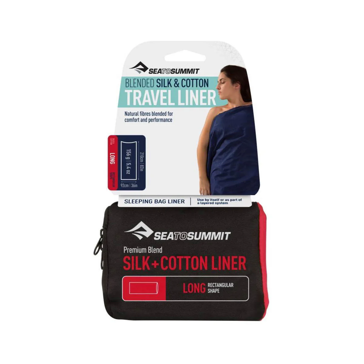 Silk+Cotton Travel Liner Navy Blue - Image 7